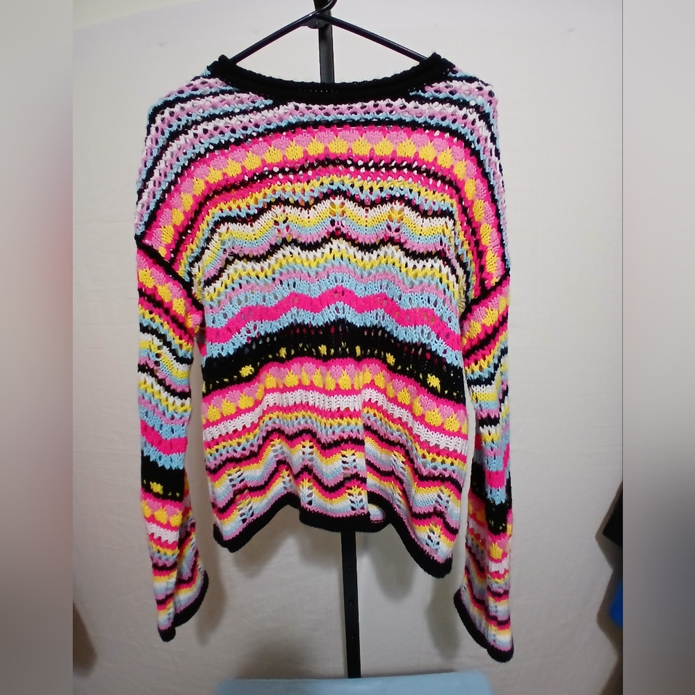 Vibrant Striped Women's Sweater